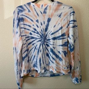 Hollister California Tie Dye Long Sleeve Tee For Women Size Medium M Multicolor